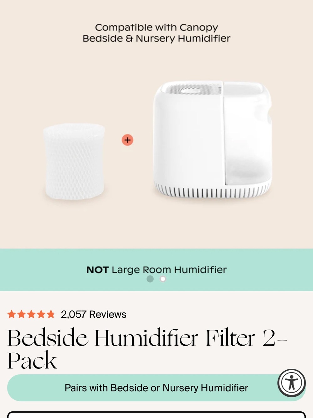Canopy Bedside Humidifier Filters - Picture 3 of 3